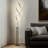 Embrace 40–60" 2-in-1 Modern LED Spiral Floor and Table Lamp with Black Finish, Adjustable Height, and Built-In 3-Way Dimmer-1930900795