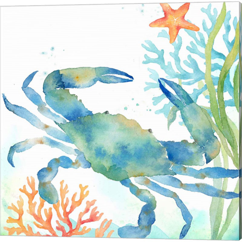«Sea Life Serenade» par Cynthia Coulter, art sur toile (ensemble de 3)