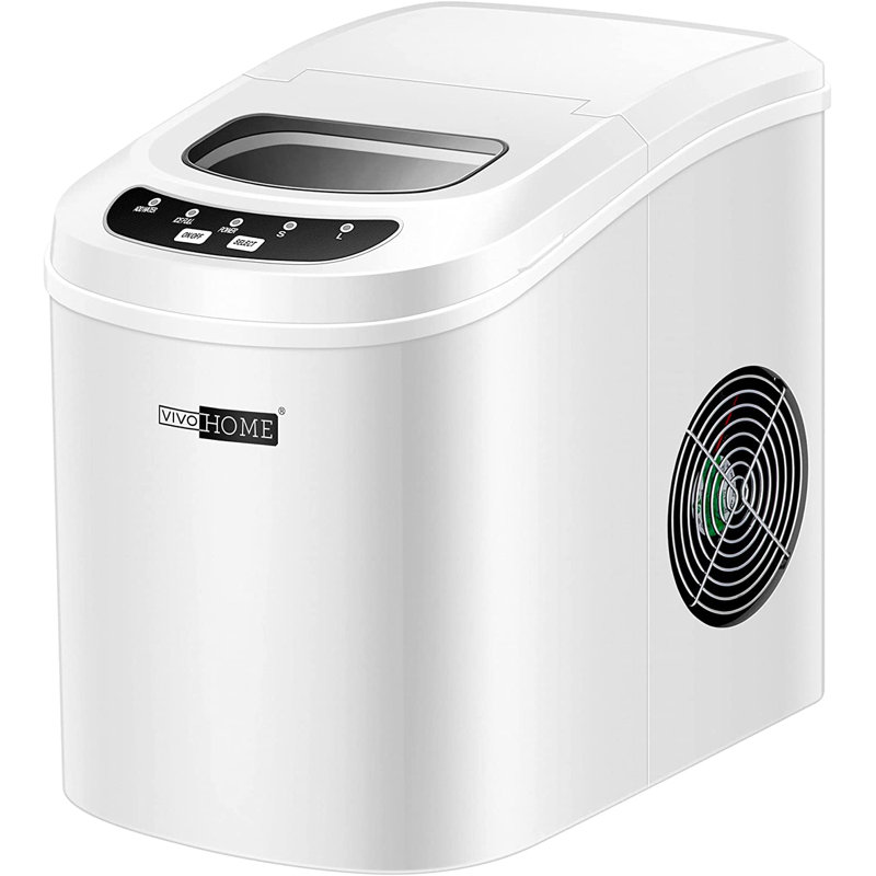 Machine à glaçons électrique compacte 27 lb, Blanc