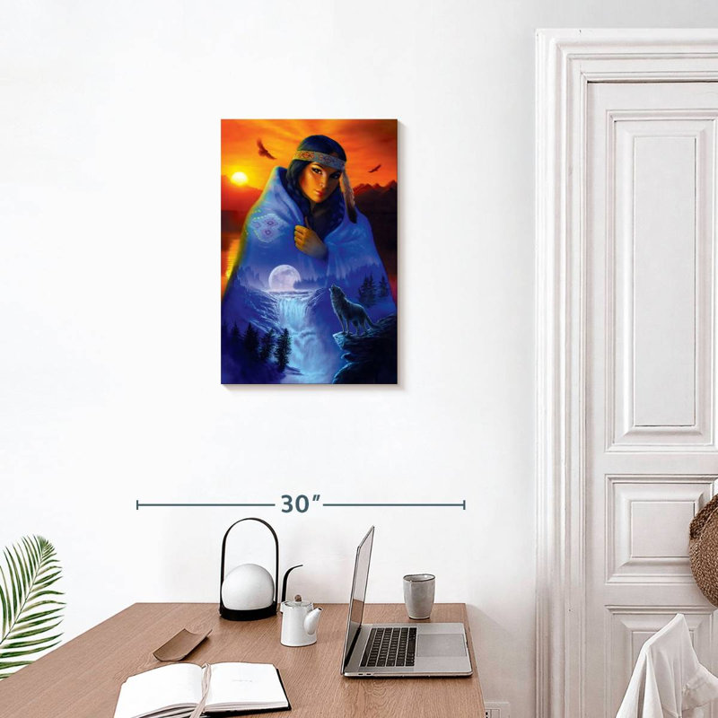 Portrait de Lelar Cape of Visions, H 24 po x l 16 po