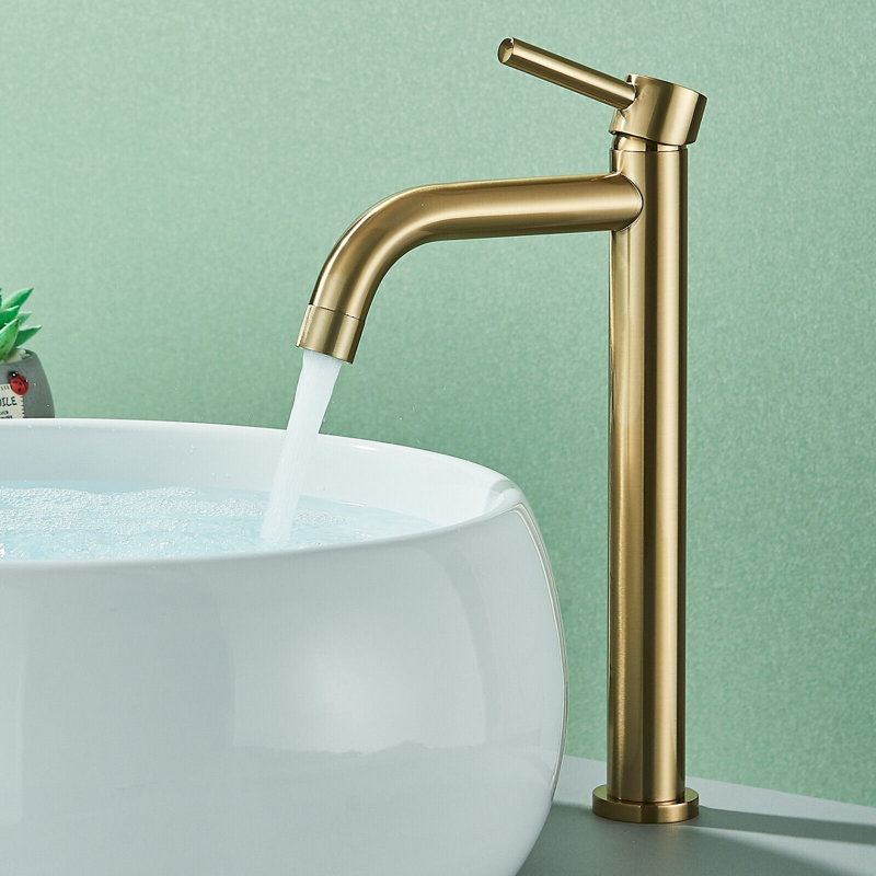 Reldon Mono Basin Mixer, Brushed Gold