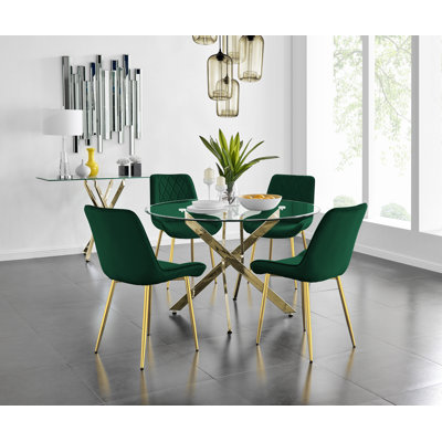 Tierra Dining Set with 4 Chairs