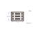 Flo Matrix 8 x 6 Linear Slot Diffuser Matte White