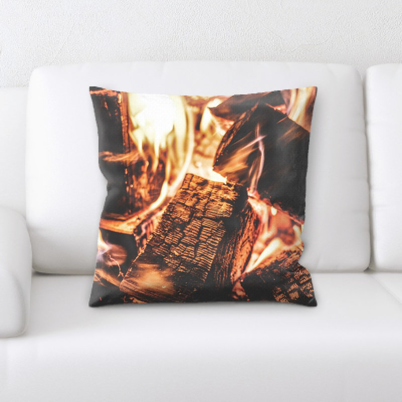 Larsen Fire Throw Pillow