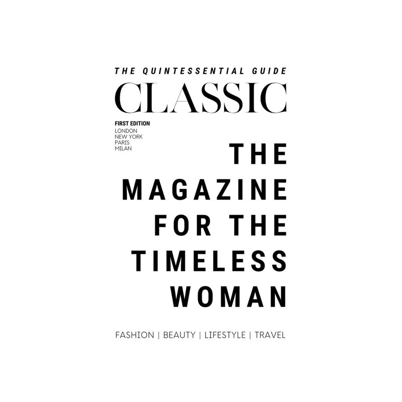 The Classic Woman'S Magazine Cover For The Timeless Woman by Design Harvest - Wrapped Canvas Print, 20.32 cm H x 30.48 cm W