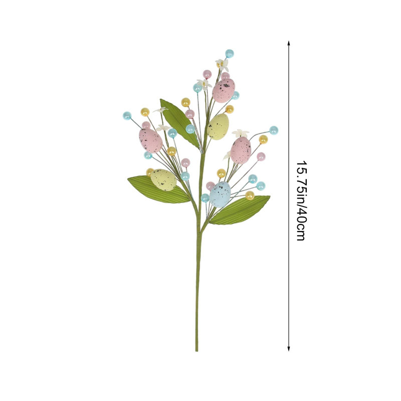 Easter Egg Shaped Artificial Berry Branches