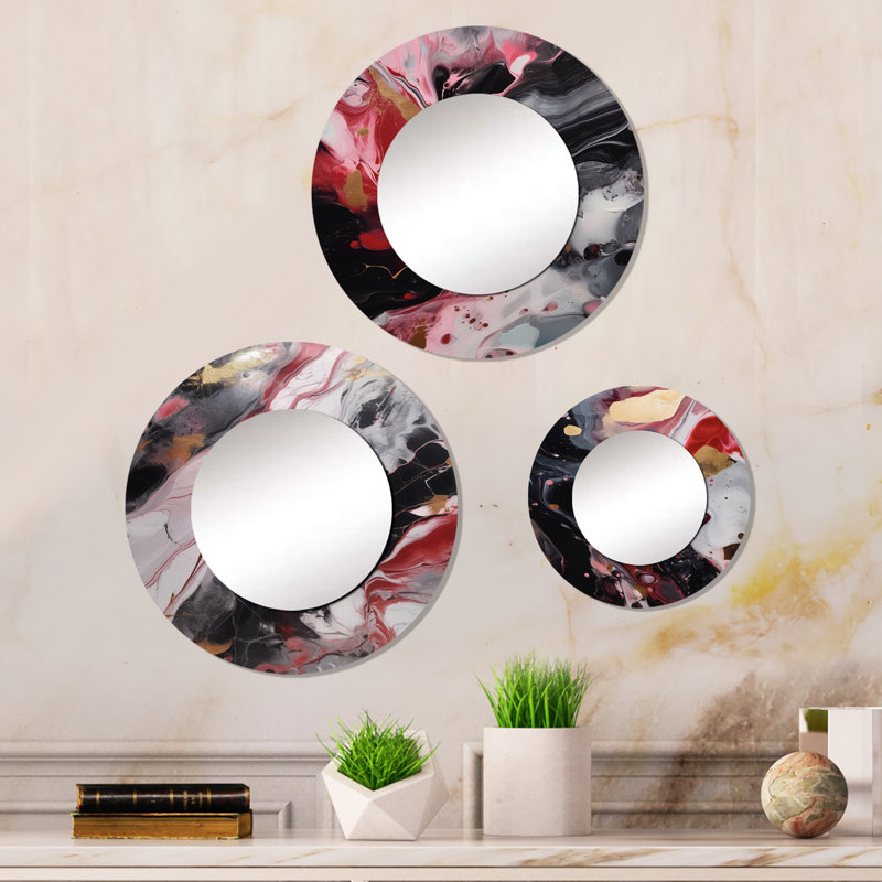 Hurairah Metal Round Mirror