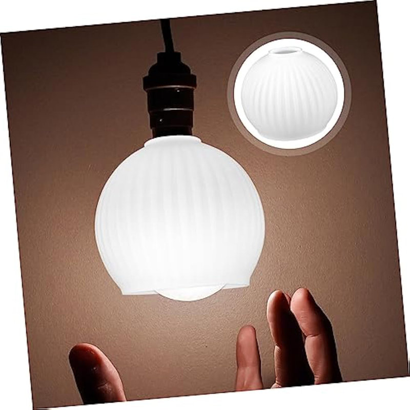 Abat-jour candélabre en verre H 5,9 po x l 5,9 po