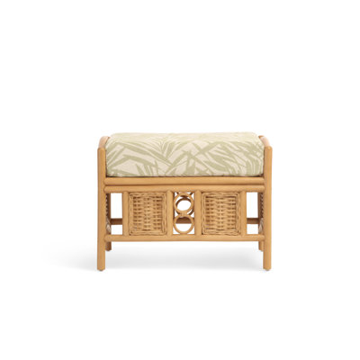 63cm Wide Floral Footstool Ottoman