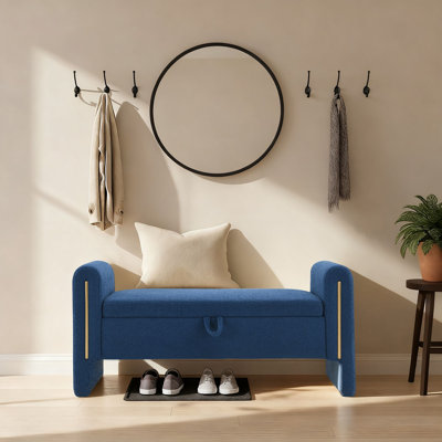 Banc de rangement en tissu Teddy
