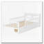 Lit maison avec 2 tiroirs de rangement et garde-corps-2103185108