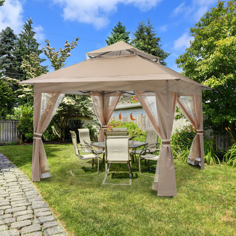 MASTERCANOPY 13 ft. L 13 ft. D Steel Gazebo