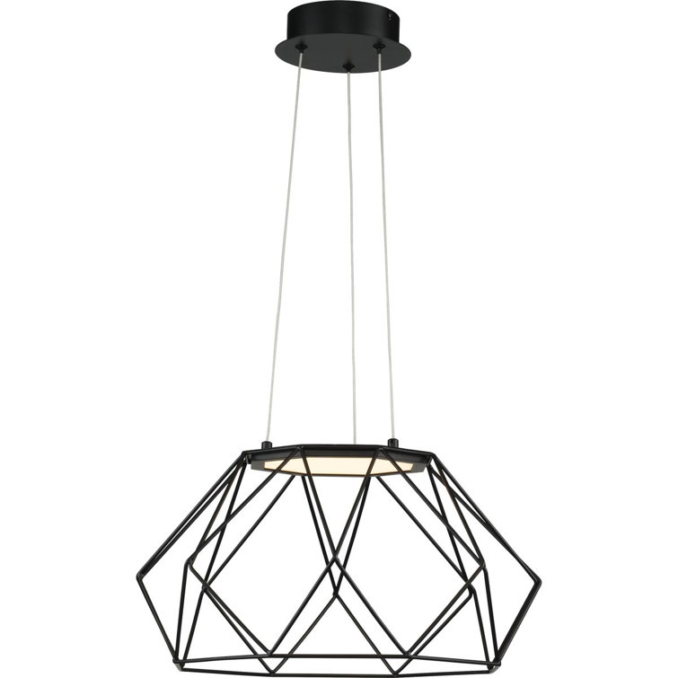 Roibin Single Light Metal Dimmable LED Geometric Chandelier