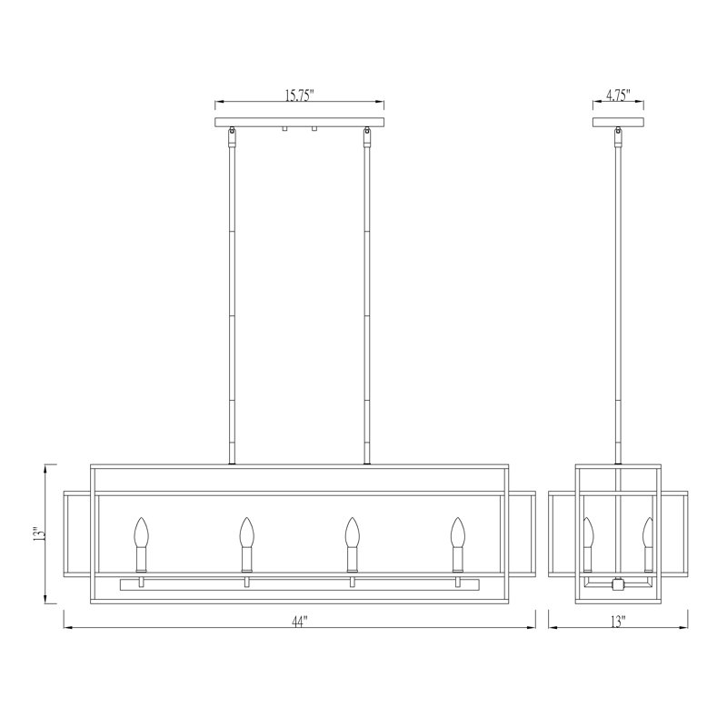 Luminaire suspendu 8 lumières Starks