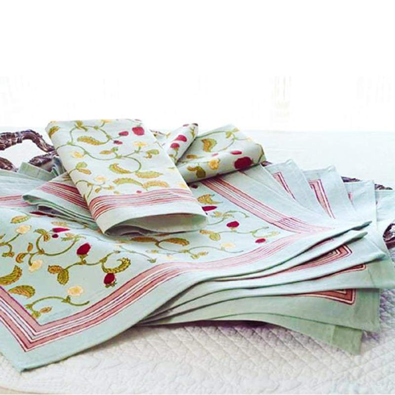 Aditya 100% Cotton Floral Rectangle Placemat