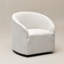 Fauteuil demi-tonneau pivotant de 32 po Charlisse-1213159592