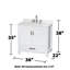 Sheffield 36" Freestanding Single Bathroom Vanity with Quartz Top with 24" Mirror-1676948681-1676971152-1676971153