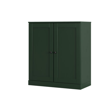 100% Solid Wood Shoe Storage Cabinet with Shaker Doors, Adjustable Shelves, Space Saving Stackable Entryway Organizer, 32" W x 35.75" H
