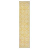 Yellow Traditional Wool Rug - 6'3" x 27'3"