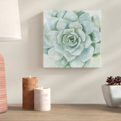 «Verdant Succulent I», peinture sur toile