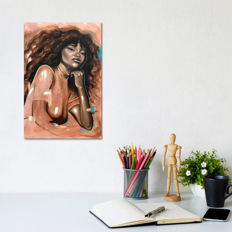 Unspoken Blues by Stina Aleah - Gallery-Wrapped Canvas Giclée on Canvas, Wrapped Canvas, 20.32 cm H x 30.48 cm W