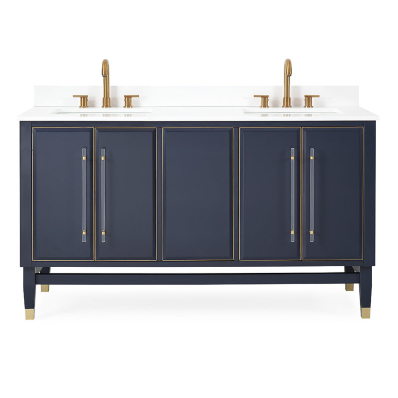 Ensemble de meuble-lavabo double 60 po Corienne