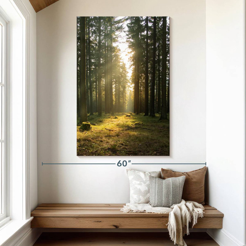 Forêt allemande de Kerrick au printemps, H 51 po x l 34 po