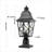 Mohamed Outdoor Post Lantern with Glass Shade & Aluminum Frame