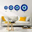 Décoration murale miroir bleu et blanc Evil Eye-1023256708