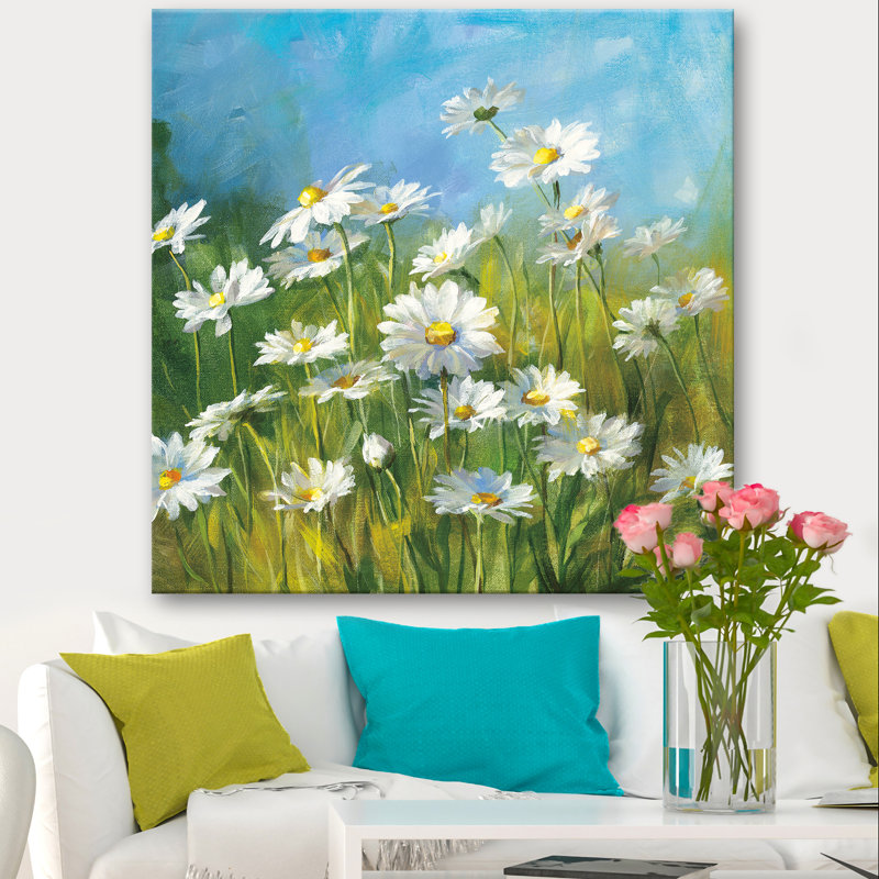 « summer field ii », reproduction d’art sur toile, H 46 po x l 46 po x p 1,5 po