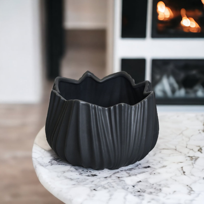 Gouldner Ceramic Table Vase, Black