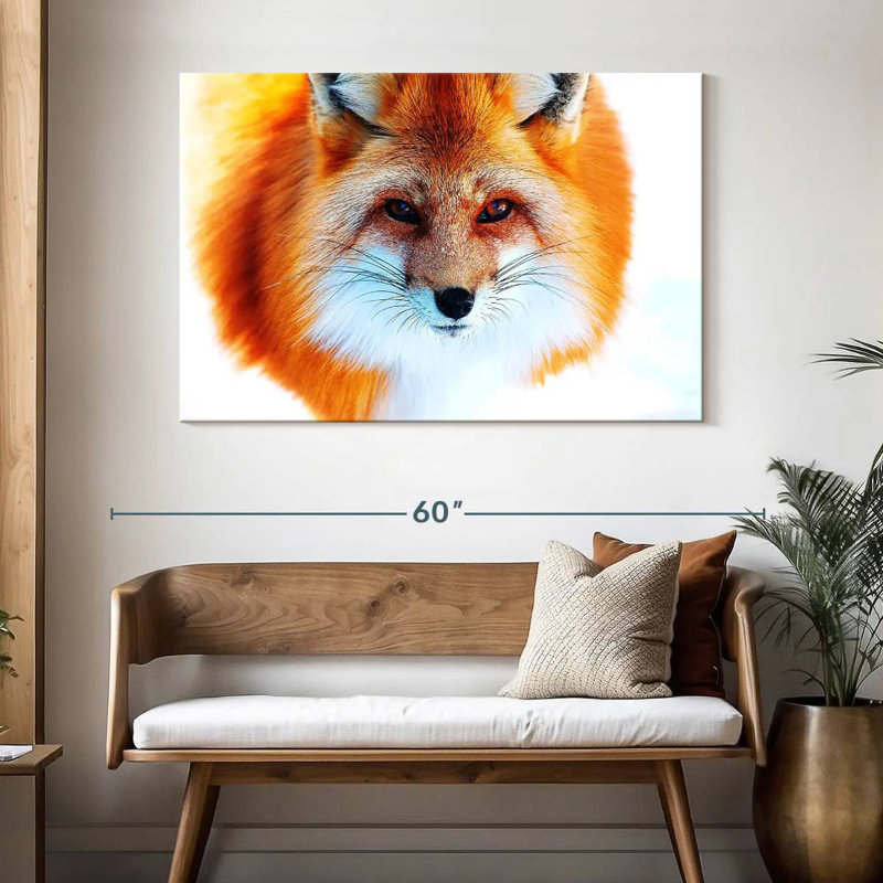 Brampt Red Fox Face, 32" H x 48" W