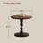 23.6" Solid Wood Top Round End Table