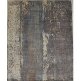 Contemporary One-of-a-Kind Rectangle 12'8" X 15 Hand Knotted Area Rug