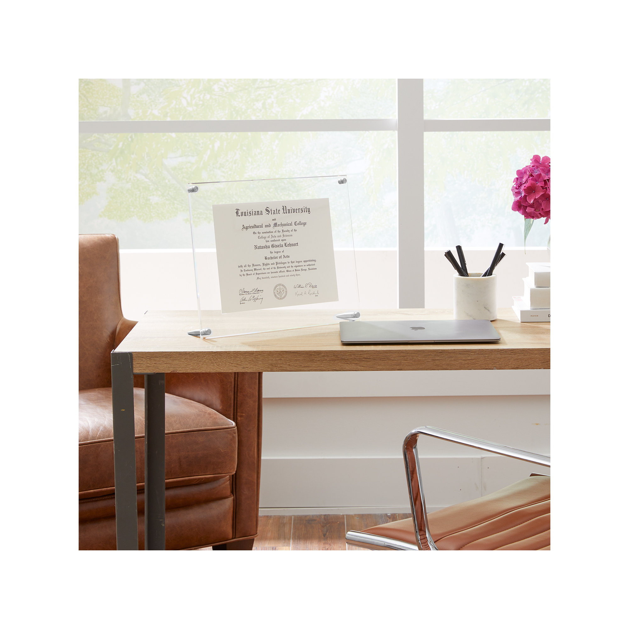 Cateno Picture Frame, 9" x 12", Silver