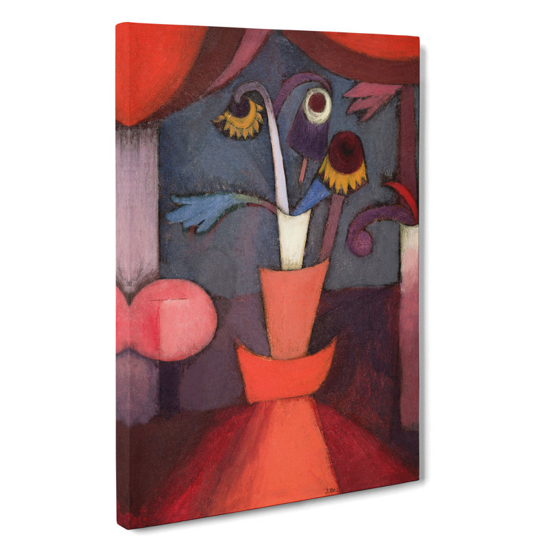 Autumn Flower by Paul Klee - Wrapped Canvas, 76cm H x 50cm W x 3cm D