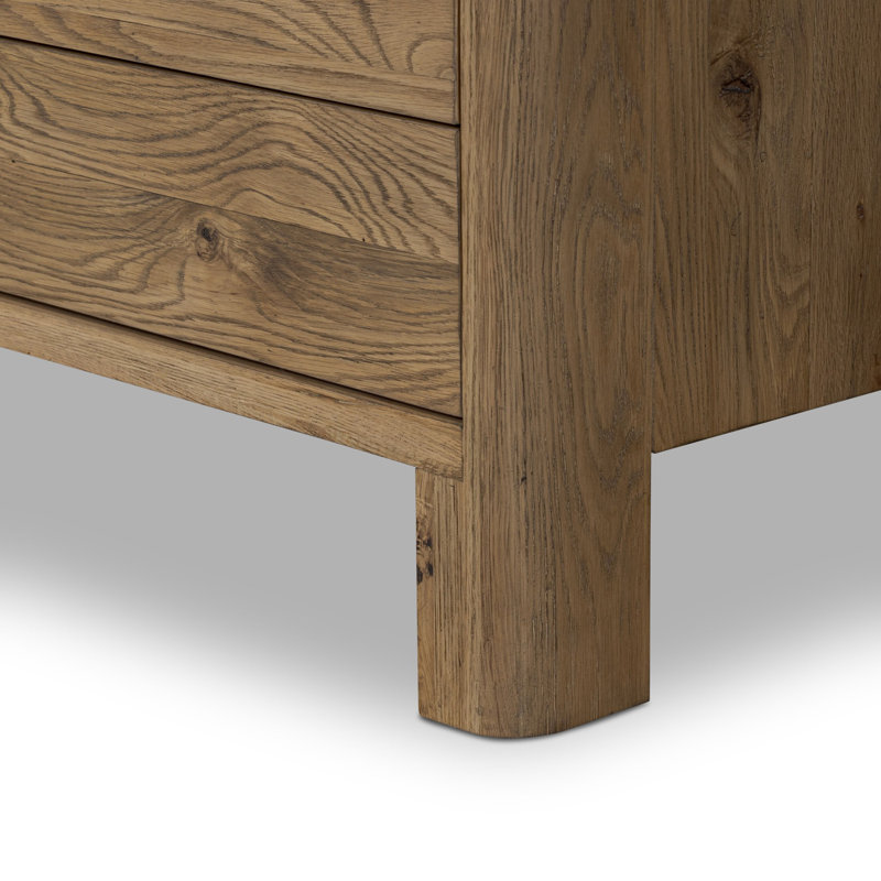 Noeline Media Console TV Stand, Light Brown