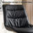 Armless Swivel Office Chair Faux Leather Upholstered Waterproof Desk Chair-589624850
