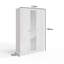 Brendle 3 Door Mirror Wardrobe - High Gloss Finish, Soft Close Doors, Full-Length Mirror, Polished Metal Handles-991064171