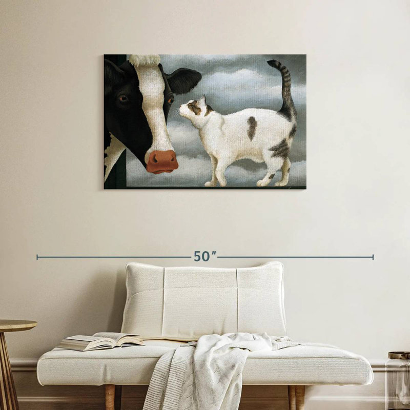 Cat And Cow, 24" H x 36" W