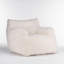 Fauteuil en tissu doux blanc - Convient aux besoins en matière de sacs à billes pour centre commercial intérieur