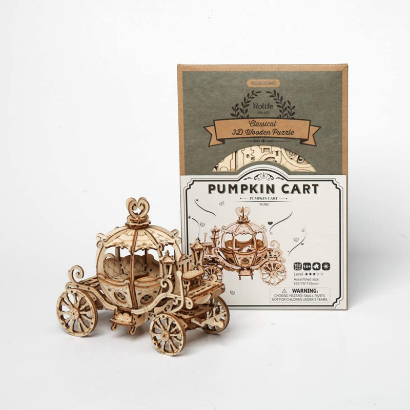 DIY 3D Puzzle - Pumpkin Carriage - 182pcs