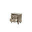 Table de chevet 1 pièce avec 2 tiroirs de rangement l 28 po x P 18 po x H 28 po Champagne