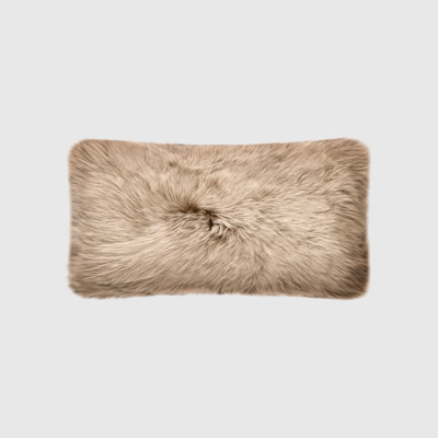Fieldman Solid Colour Leather Reversible Throw Pillow