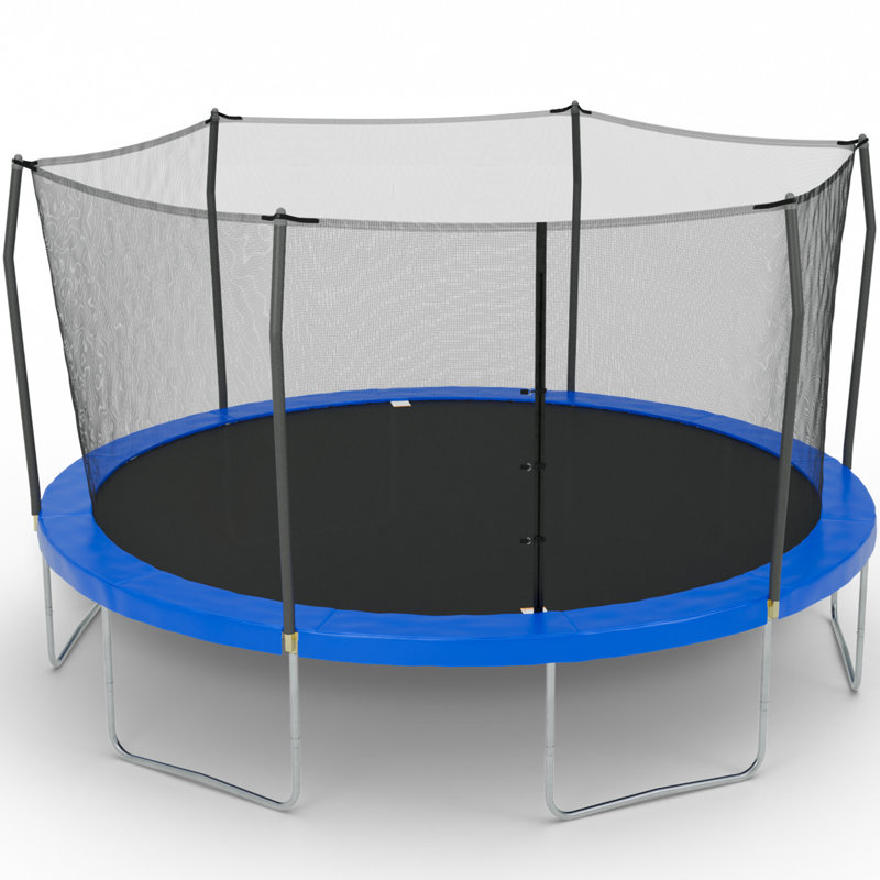 Skywalker Trampolines 15Ft Round Trampoline With Enclosure  Blue