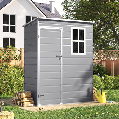 Azarius 13 ft. W x 8 ft. D Platic Pent Tool Shed
