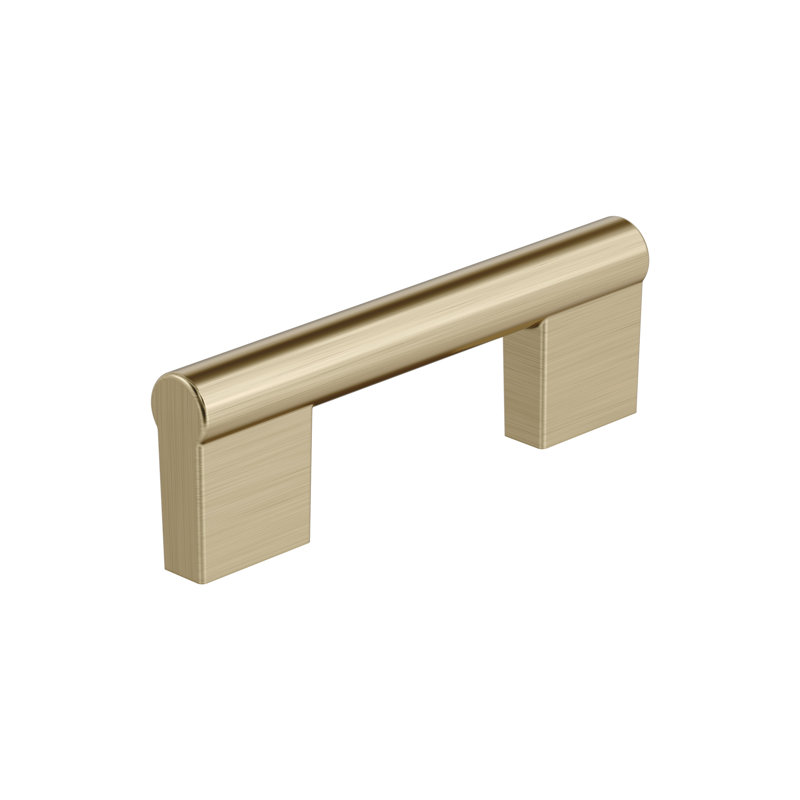 Poignée d'armoire à champagne 3 po (76 mm) Versa de centre à centre - paquet de 25, 3", Champagne doré