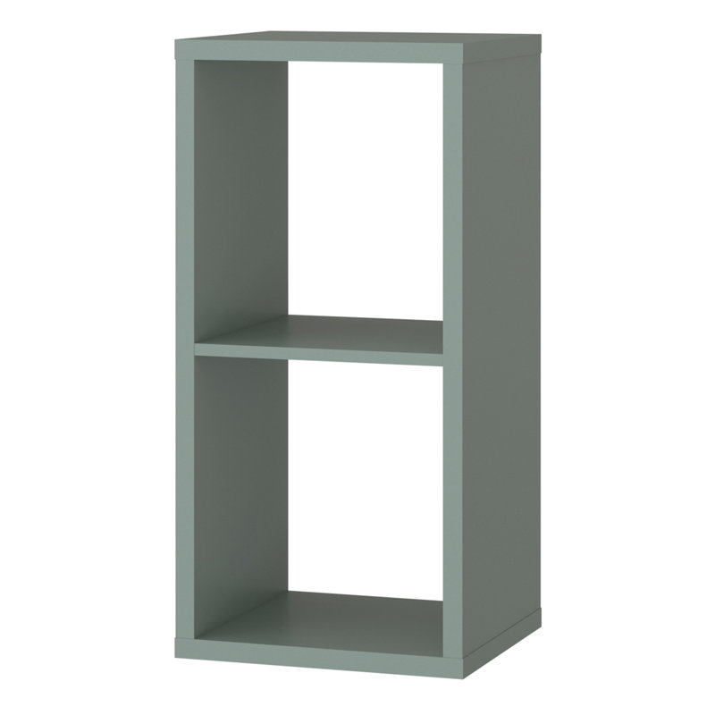 Mauro Cube Bookcase, (1 Shelf) 72.8cm.H x 72.8cm.W x 72.8cm.D, Green