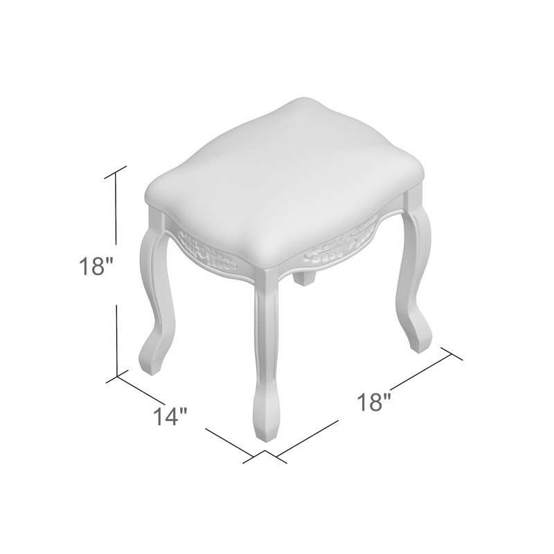 Adelinna Solid Wood Accent Stool