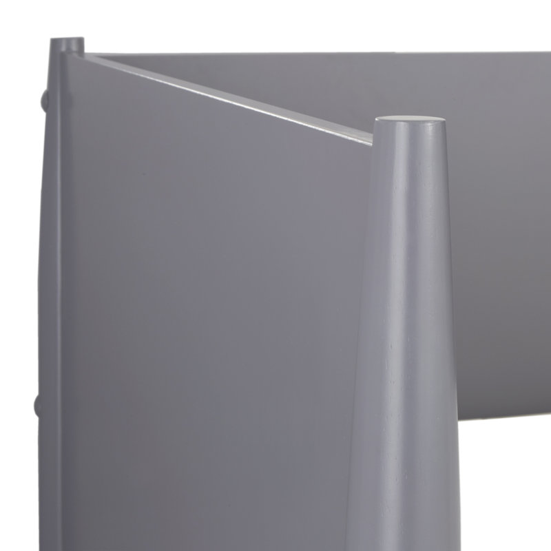 Lit de jour simple avec couchette Plagido, Gris